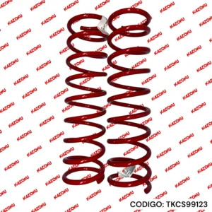 Resorte de suspensión posterior 10mm X 9.50 vueltas X 370 TOYOTA Starlet 1990-1999 - Código TKCS99123